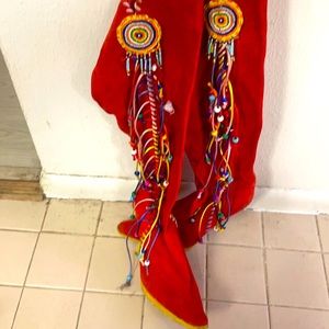 Claudio Merrazi Red moccasin Boot